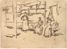 After the Sale, Hounsditch, c. 1886/1888. Creator: James Abbott McNeill Whistler