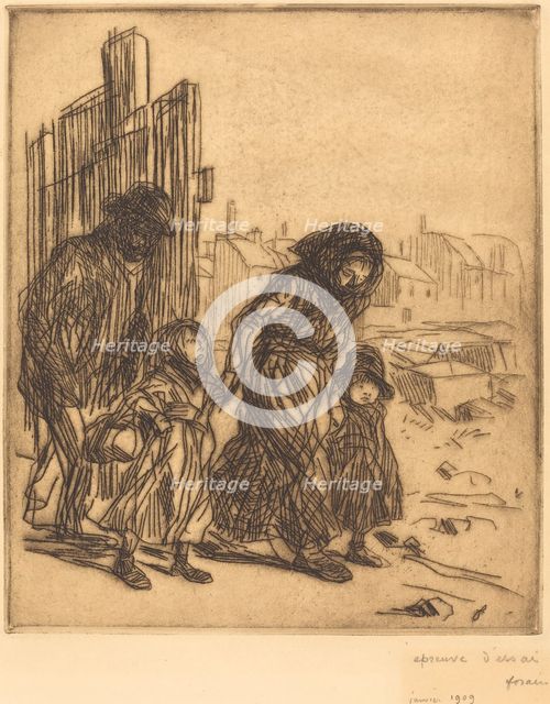 After the Seizure, 1908. Creator: Jean Louis Forain.
