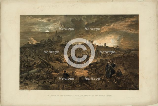After the Taking of Malakoff on 8 September 1855, 1855. Artist: Simpson, William (1832-1898)