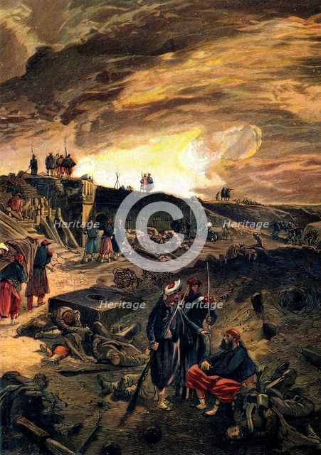 'After the Taking of Malakoff on 8th September 1855', c1855.  Artist: William Simpson