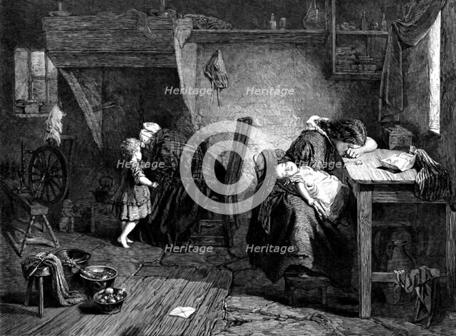 "After the Victory", by J. Faed, in the exhibition of the Royal Academy, 1873. Creator: Unknown.