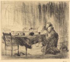 After the Vision (second plate), 1902/1907. Creator: Jean Louis Forain
