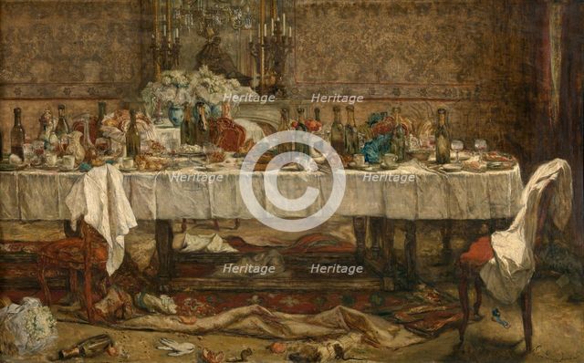 After the Wedding, 1875. Creator: Willem Linnig II.