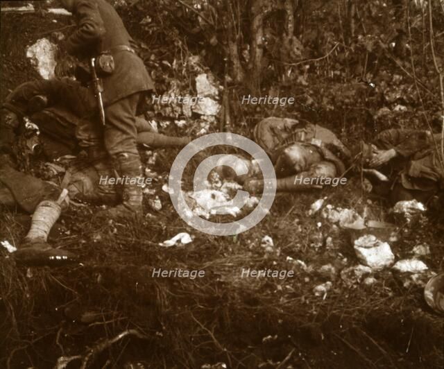 Aftermath of battle, c1914-c1918. Artist: Unknown.