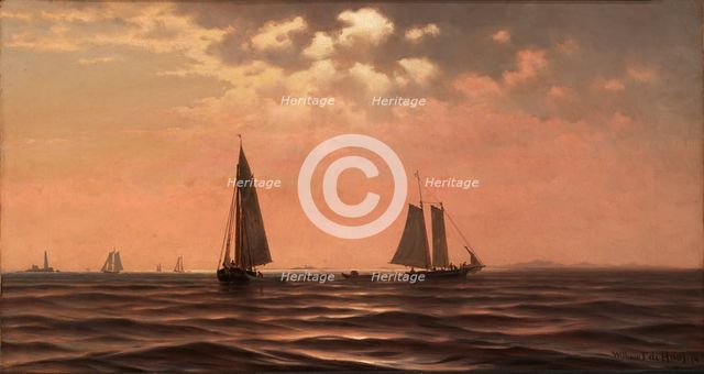 Afternoon on Saco Bay, Coast of Maine, 1874. Creator: William Frederick De Haas.