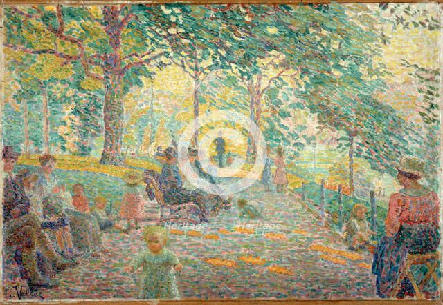 Afternoon at Parc Montsouris, c1919. Creator: Ludovic Vallee.