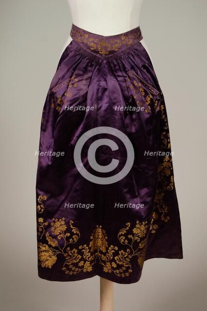 Afternoon apron, American, ca. 1875. Creator: Unknown.