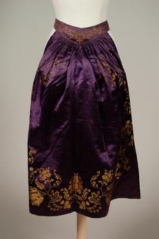 Afternoon apron, American, ca. 1875. Creator: Unknown