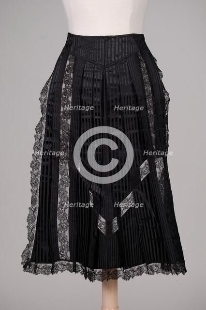 Afternoon apron, American, ca. 1880. Creator: Unknown.