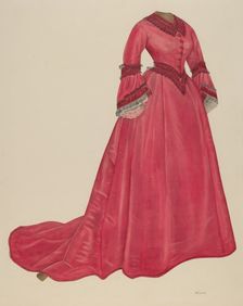 Afternoon Dress, 1935/1942. Creator: Nancy Crimi