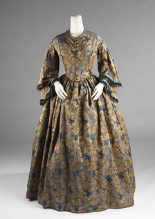 Afternoon dress, American, 1850-55. Creator: Unknown