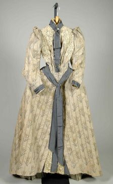Afternoon dress, American, 1885-90. Creator: Unknown