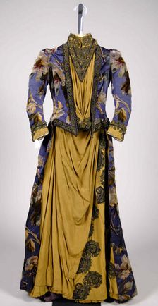 Afternoon dress, American, 1887-89. Creator: Unknown