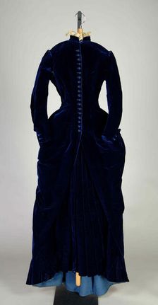 Afternoon dress, American, 1888-90. Creator: Unknown