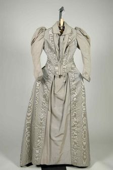 Afternoon dress, American, 1890-95. Creator: Unknown