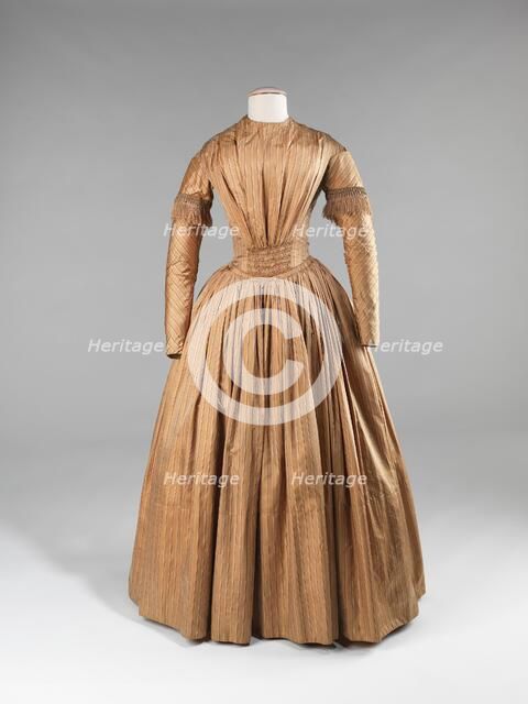 Afternoon dress, American, ca. 1845. Creator: Unknown.