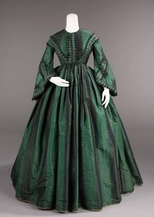 Afternoon dress, American, ca. 1855. Creator: Unknown