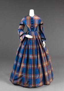 Afternoon dress, American, ca. 1855. Creator: Unknown