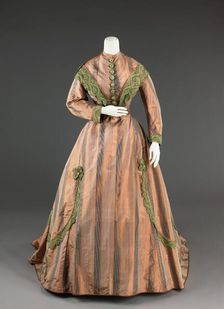 Afternoon dress, American, ca. 1865. Creator: Unknown