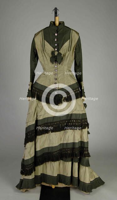 Afternoon dress, American, ca. 1880. Creator: Unknown.