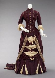Afternoon dress, American, ca. 1880. Creator: Unknown