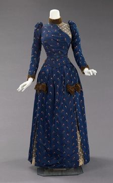 Afternoon dress, American, ca. 1888. Creator: Unknown