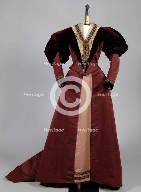 Afternoon dress, American, ca. 1895. Creator: Unknown.
