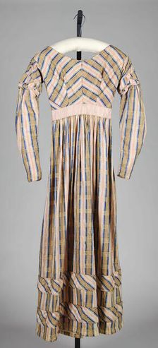 Afternoon dress, British, ca. 1840. Creator: Unknown