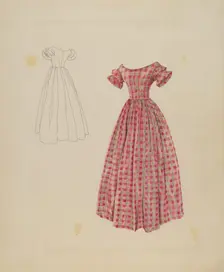 Afternoon Dress, c. 1937. Creator: Ray Price