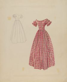 Afternoon Dress, c. 1937. Creator: Ray Price