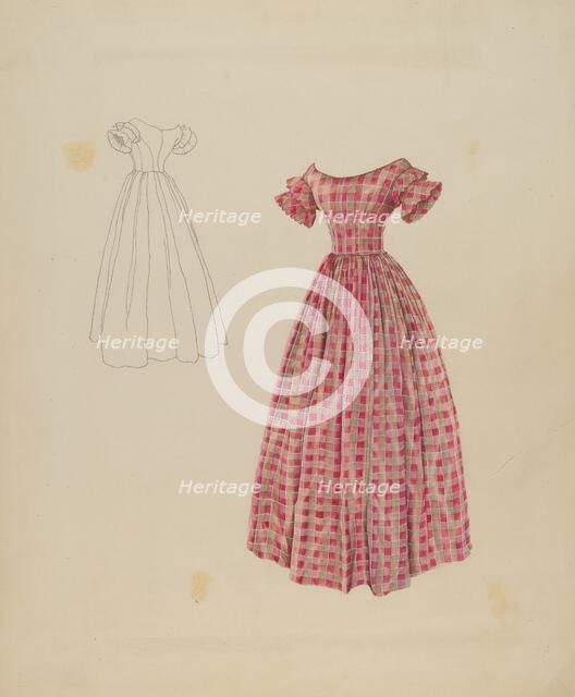 Afternoon Dress, c. 1937. Creator: Ray Price.