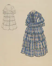 Afternoon Dress, c. 1937. Creator: Ray Price