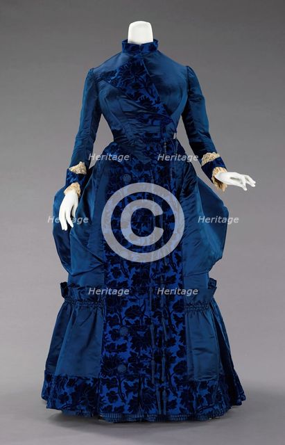 Afternoon dress, French, ca. 1885. Creator: Augustine Martin & Company.
