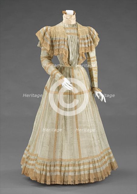 Afternoon dress, French, ca. 1900. Creator: Jeanne Hallee.