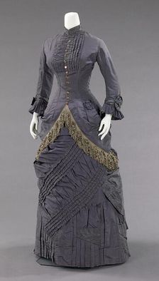 Afternoon ensemble, American, 1878-82. Creator: Unknown