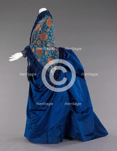 Afternoon ensemble, American, 1885-88. Creator: Unknown.