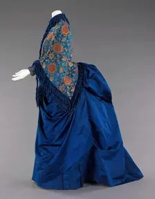 Afternoon ensemble, American, 1885-88. Creator: Unknown