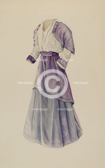 Afternoon Gown, c. 1936. Creator: Ray Price.