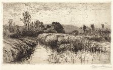 Afternoon in March, Schleissheim, Bavaria, 1885. Creator: Lewis Henry Meakin