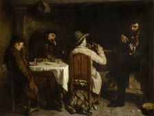 Afternoon in Ornans (Une après-Dinée à Ornans), 1849