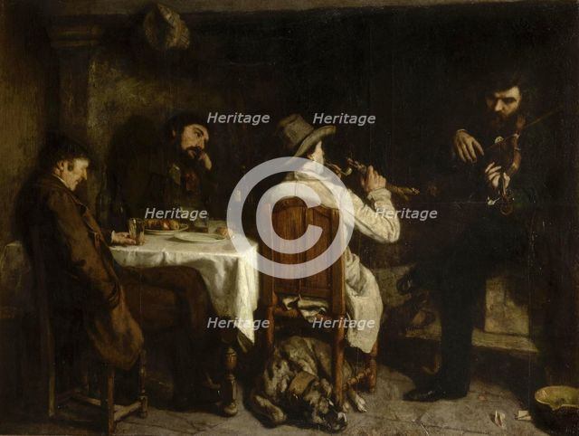 Afternoon in Ornans (Une après-Dinée à Ornans), 1849.