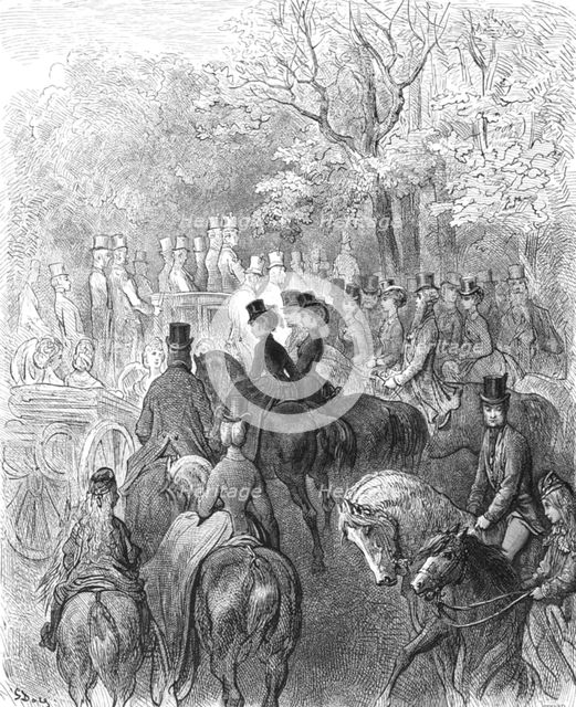 'Afternoon in the Park', 1872.  Creator: Gustave Doré.
