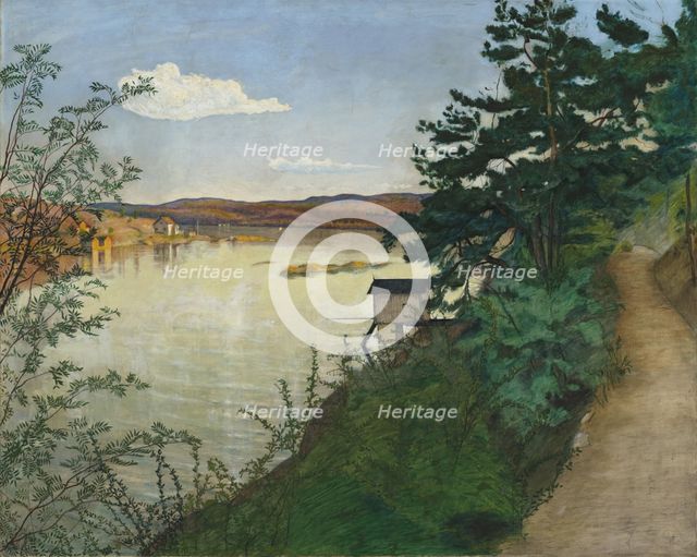Afternoon sun, 1895. Creator: Harald Sohlberg.