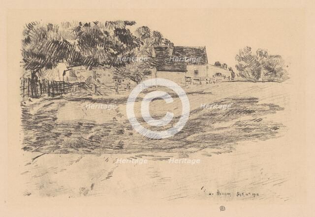 Afternoon Shadows, 1918. Creator: Frederick Childe Hassam.