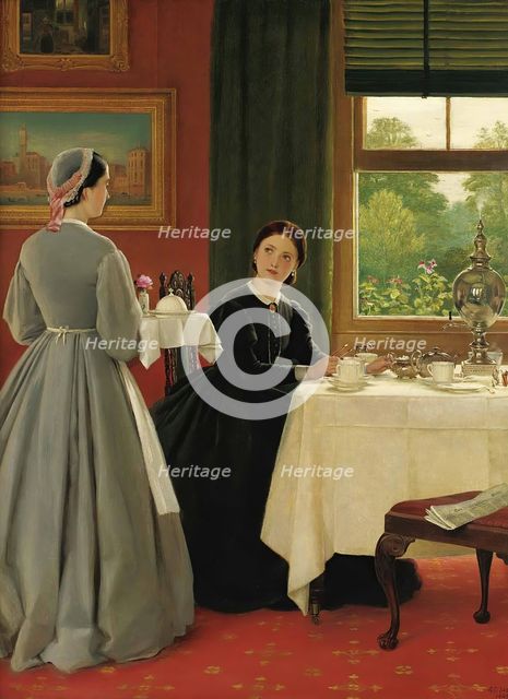 Afternoon Tea, 1865. Creator: Leslie, George Dunlop (1835-1921).