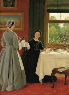 Afternoon Tea, 1865. Creator: Leslie, George Dunlop (1835-1921)
