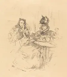 Afternoon Tea, 1897. Creator: James Abbott McNeill Whistler