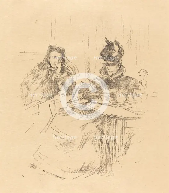 Afternoon Tea, 1897. Creator: James Abbott McNeill Whistler.