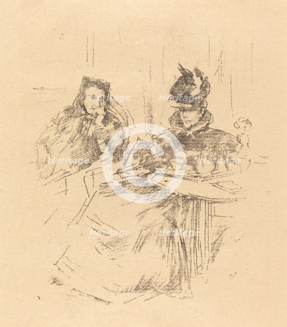 Afternoon Tea, 1897. Creator: James Abbott McNeill Whistler.