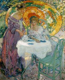 Afternoon Tea, 1910. Creator: Richard Emile Miller